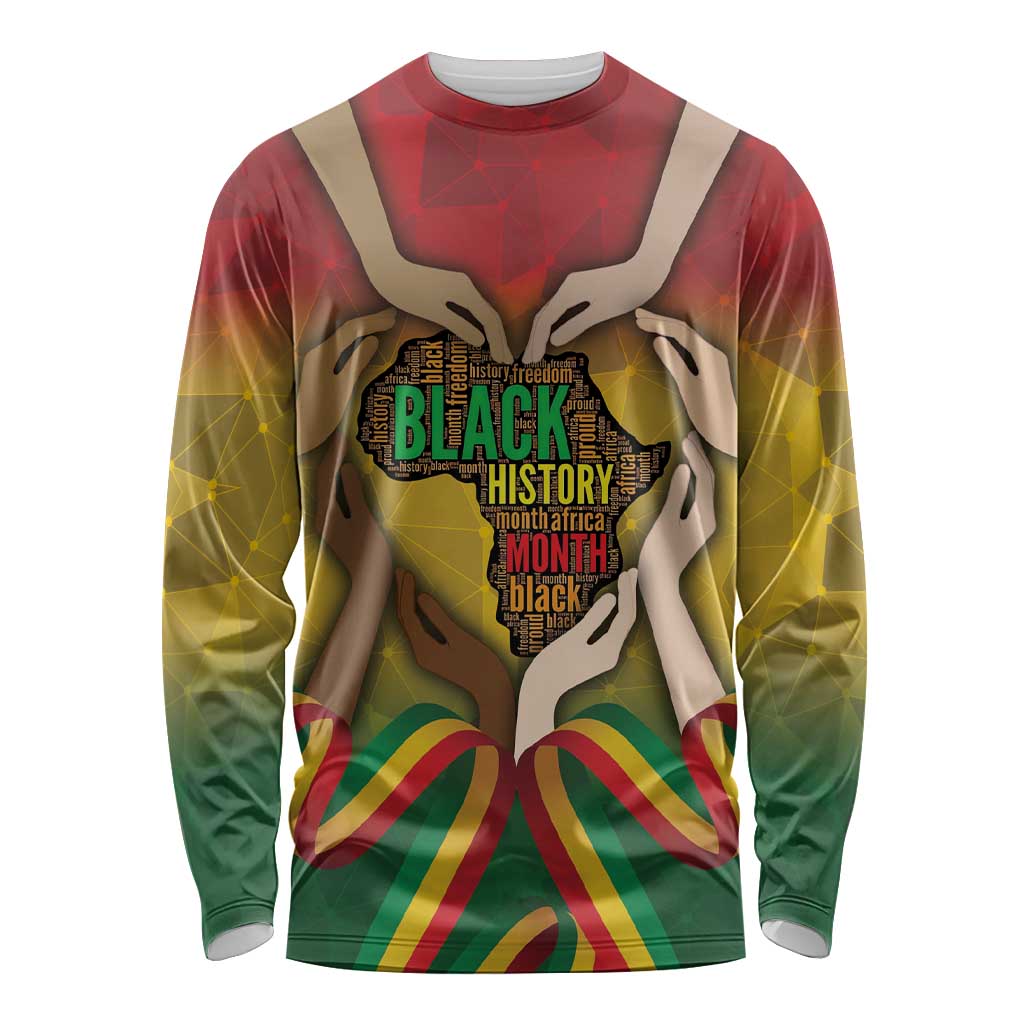 Black History Month Long Sleeve Shirt Africa I Am Black