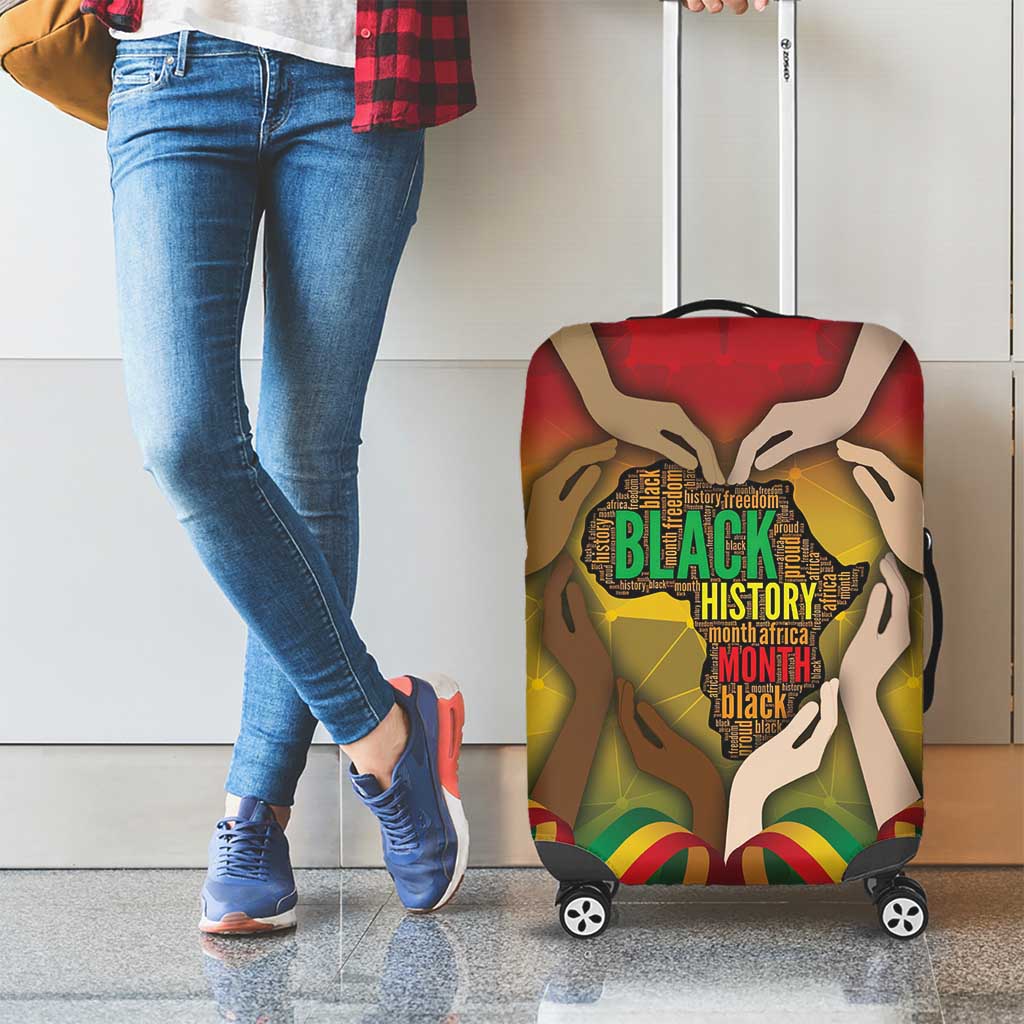 Black History Month Luggage Cover Africa I Am Black