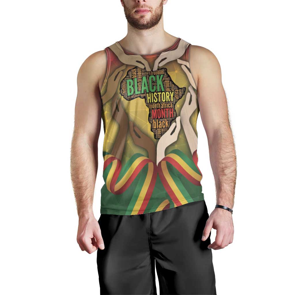 Black History Month Men Tank Top Africa I Am Black