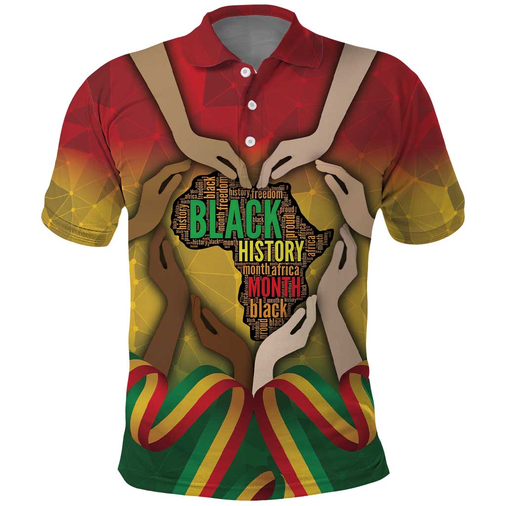 Black History Month Polo Shirt Africa I Am Black