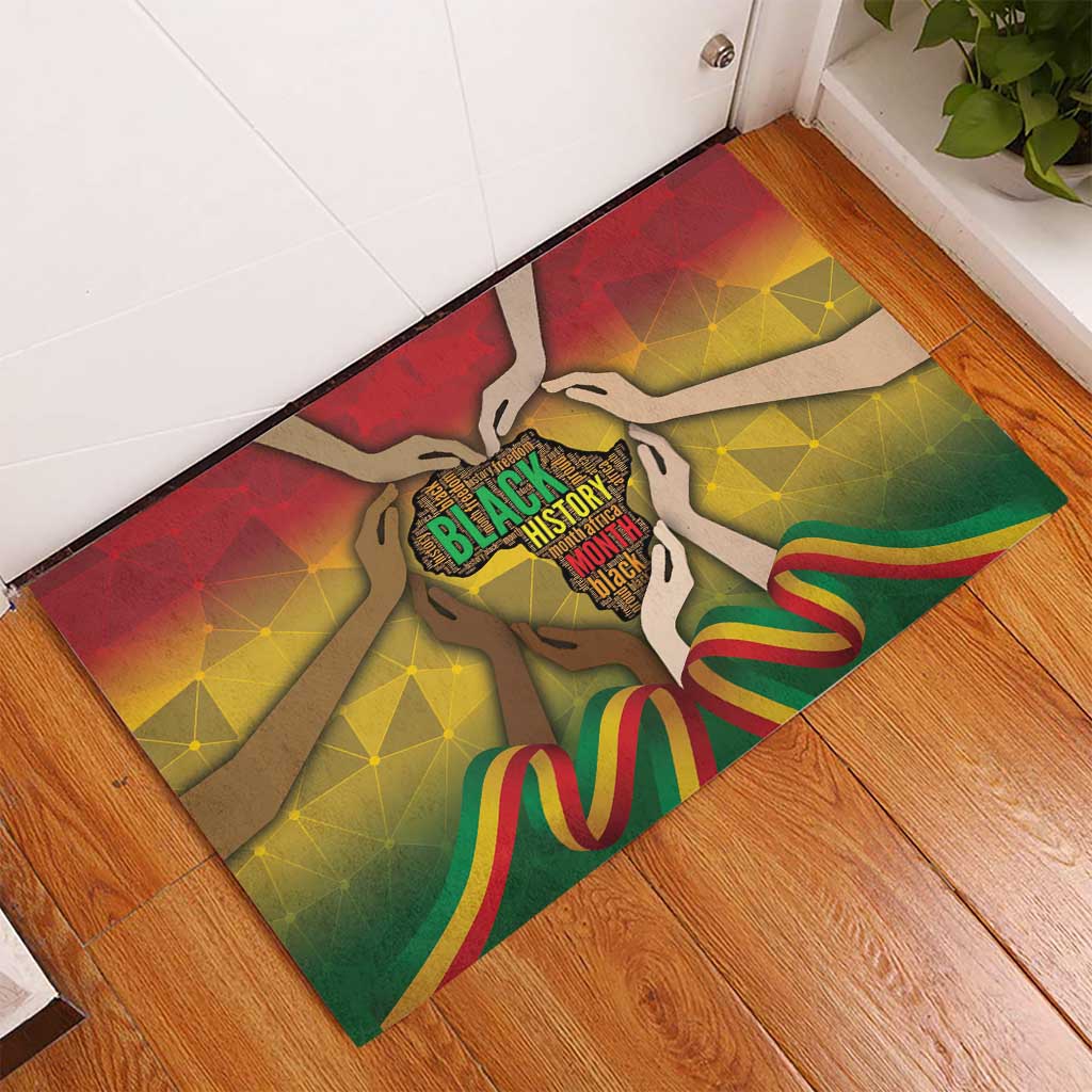 Black History Month Rubber Doormat Africa I Am Black