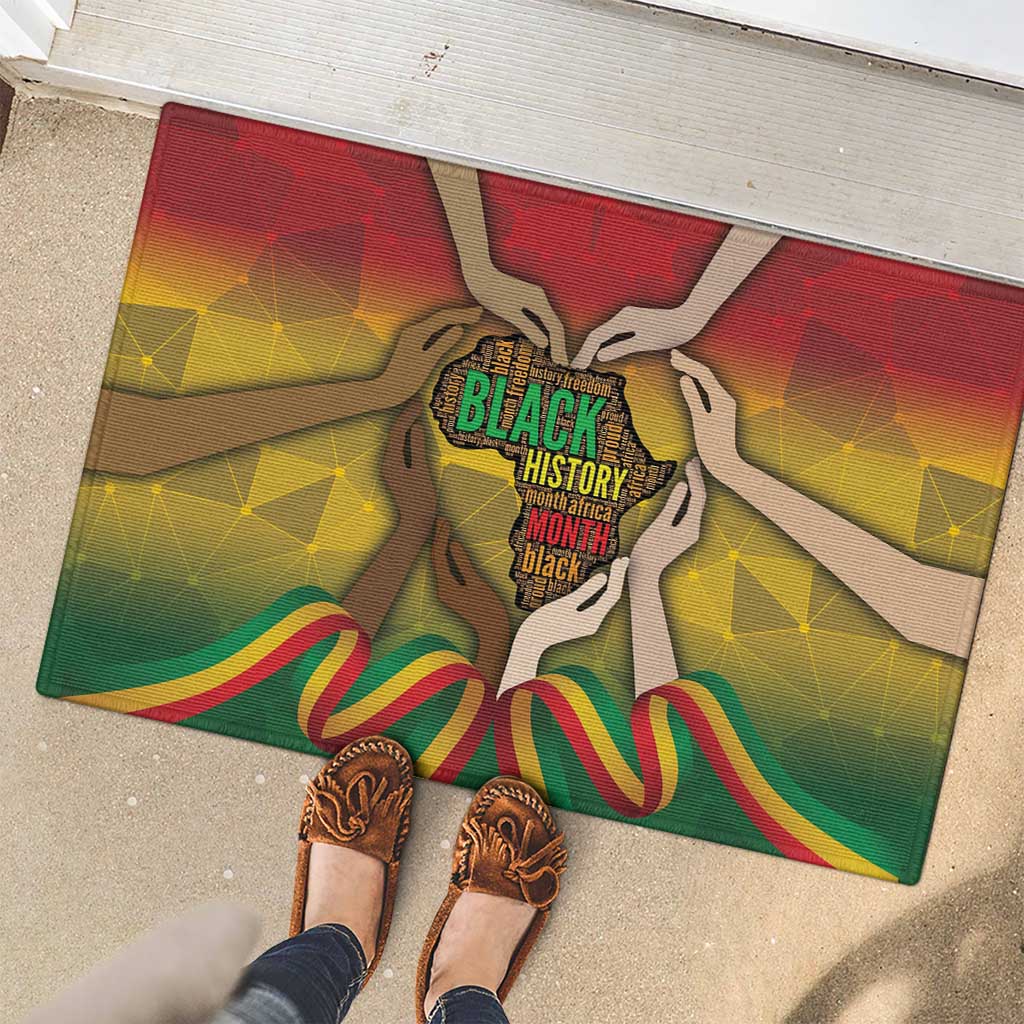 Black History Month Rubber Doormat Africa I Am Black