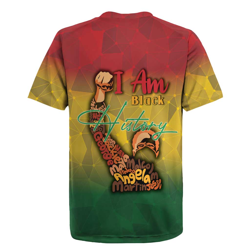Black History Month Rugby Jersey Africa I Am Black