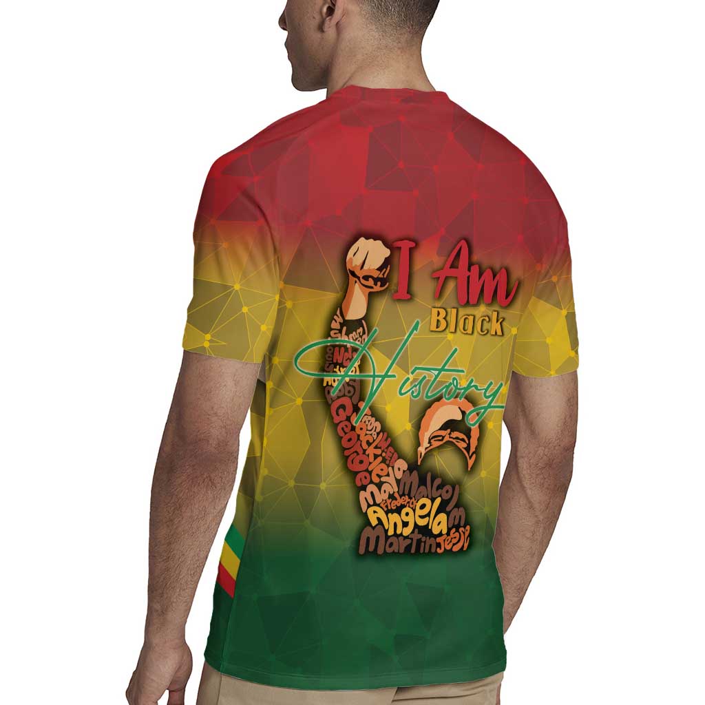 Black History Month Rugby Jersey Africa I Am Black