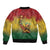 Black History Month Sleeve Zip Bomber Jacket Africa I Am Black