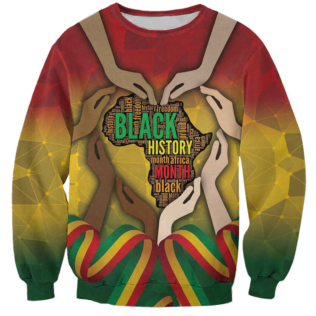Black History Month Sweatshirt Africa I Am Black