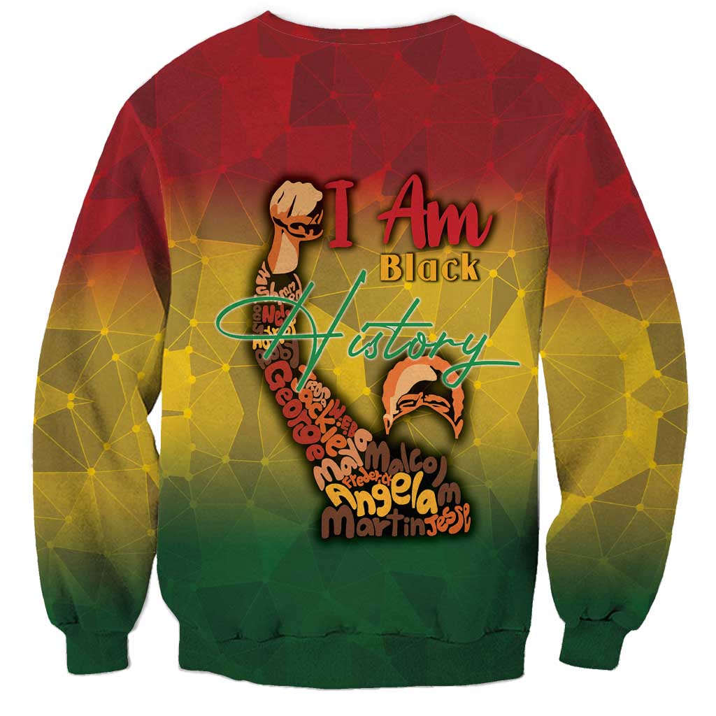 Black History Month Sweatshirt Africa I Am Black