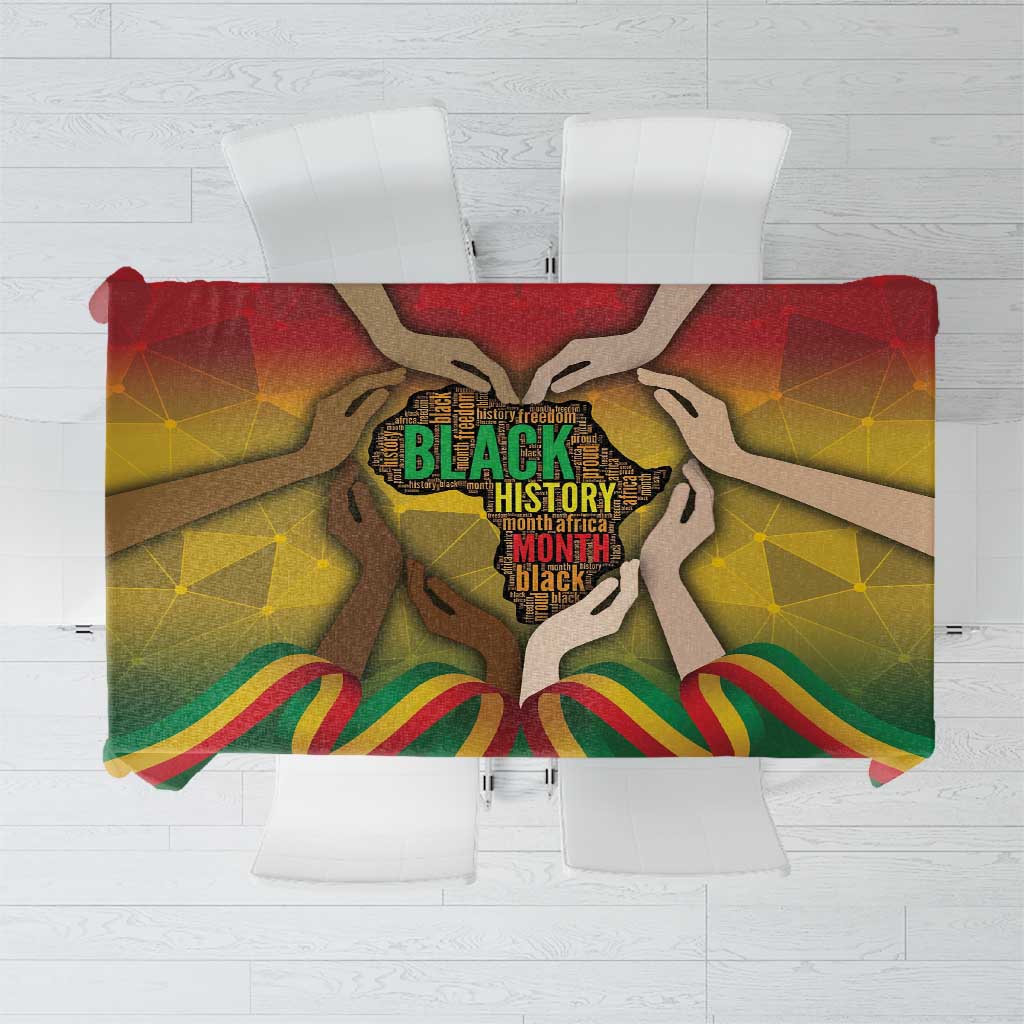 Black History Month Tablecloth Africa I Am Black