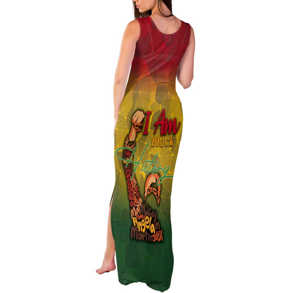 Black History Month Tank Maxi Dress Africa I Am Black