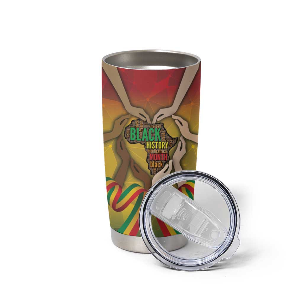 Black History Month Tumbler Cup Africa I Am Black