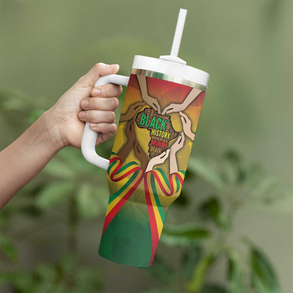 Black History Month Tumbler With Handle Africa I Am Black
