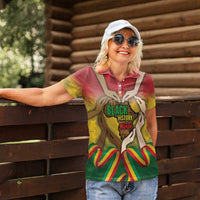 Black History Month Women Polo Shirt Africa I Am Black
