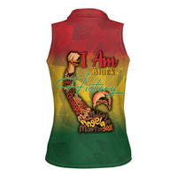 Black History Month Women Sleeveless Polo Shirt Africa I Am Black