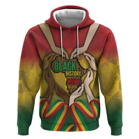 Black History Month Zip Hoodie Africa I Am Black