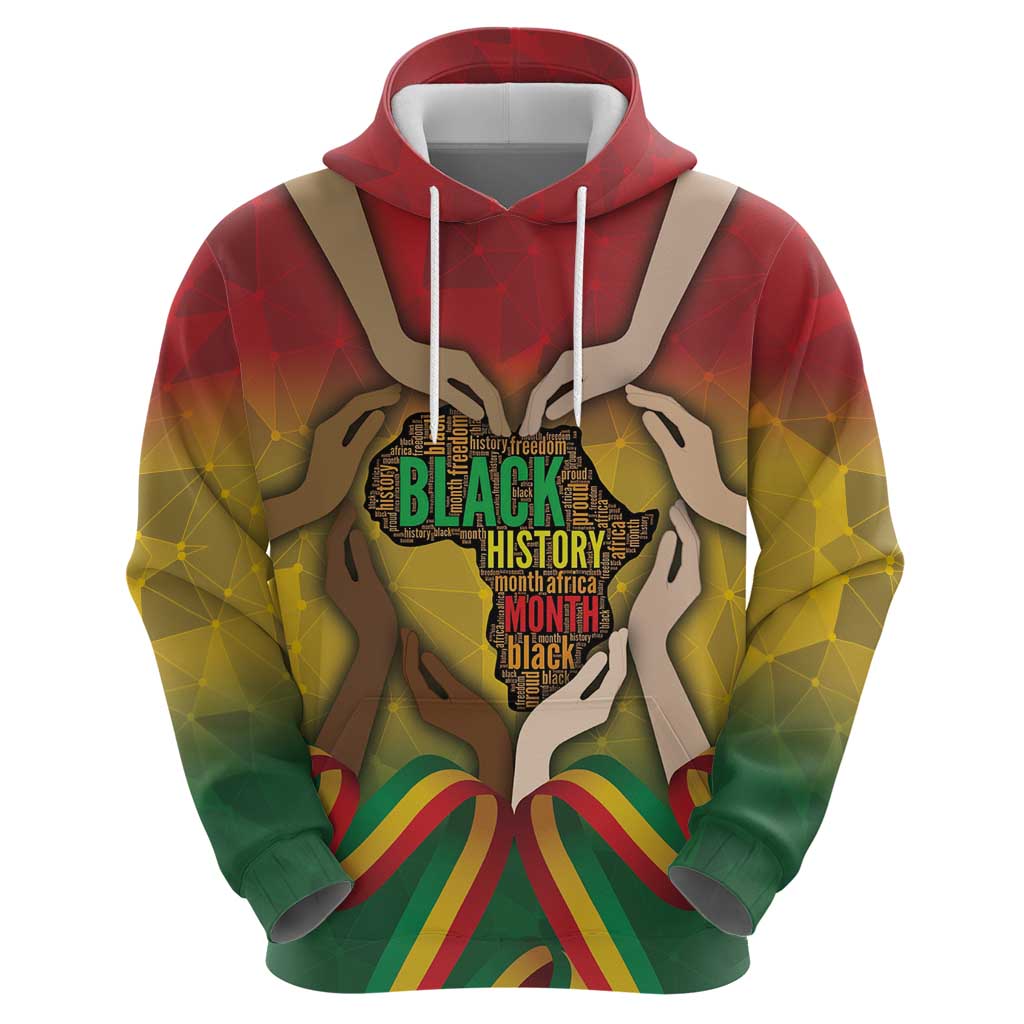 Black History Month Zip Hoodie Africa I Am Black