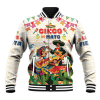 Mexico Cinco De Mayo Baseball Jacket Dancing Mexican
