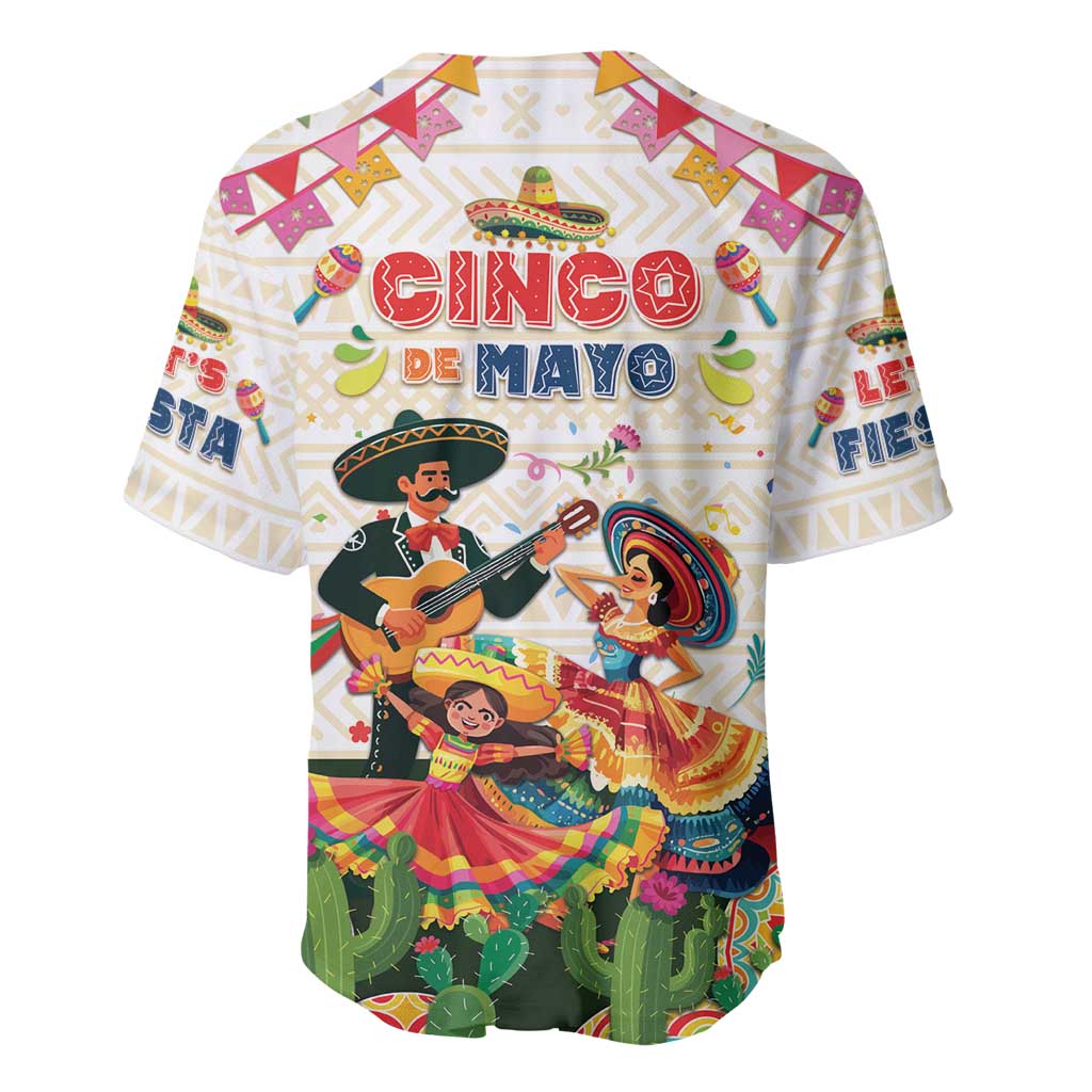 Mexico Cinco De Mayo Baseball Jersey Dancing Mexican