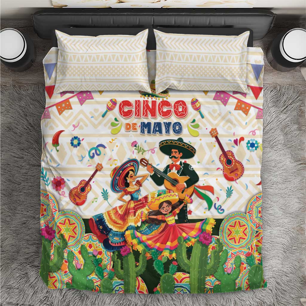 Mexico Cinco De Mayo Bedding Set Dancing Mexican