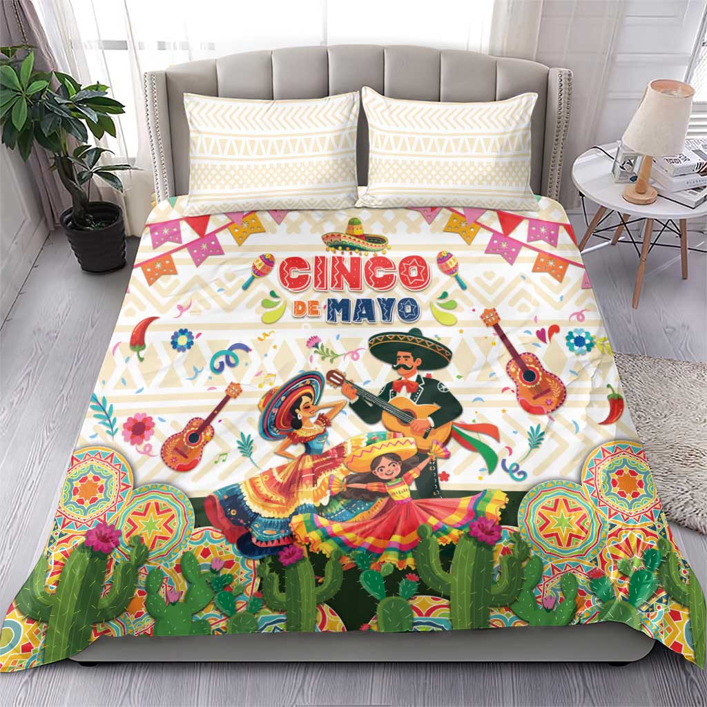 Mexico Cinco De Mayo Bedding Set Dancing Mexican