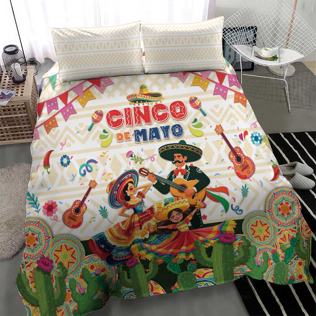Mexico Cinco De Mayo Bedding Set Dancing Mexican