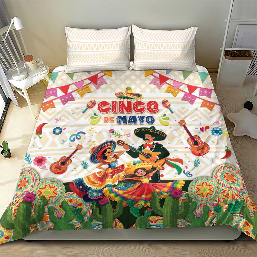 Mexico Cinco De Mayo Bedding Set Dancing Mexican