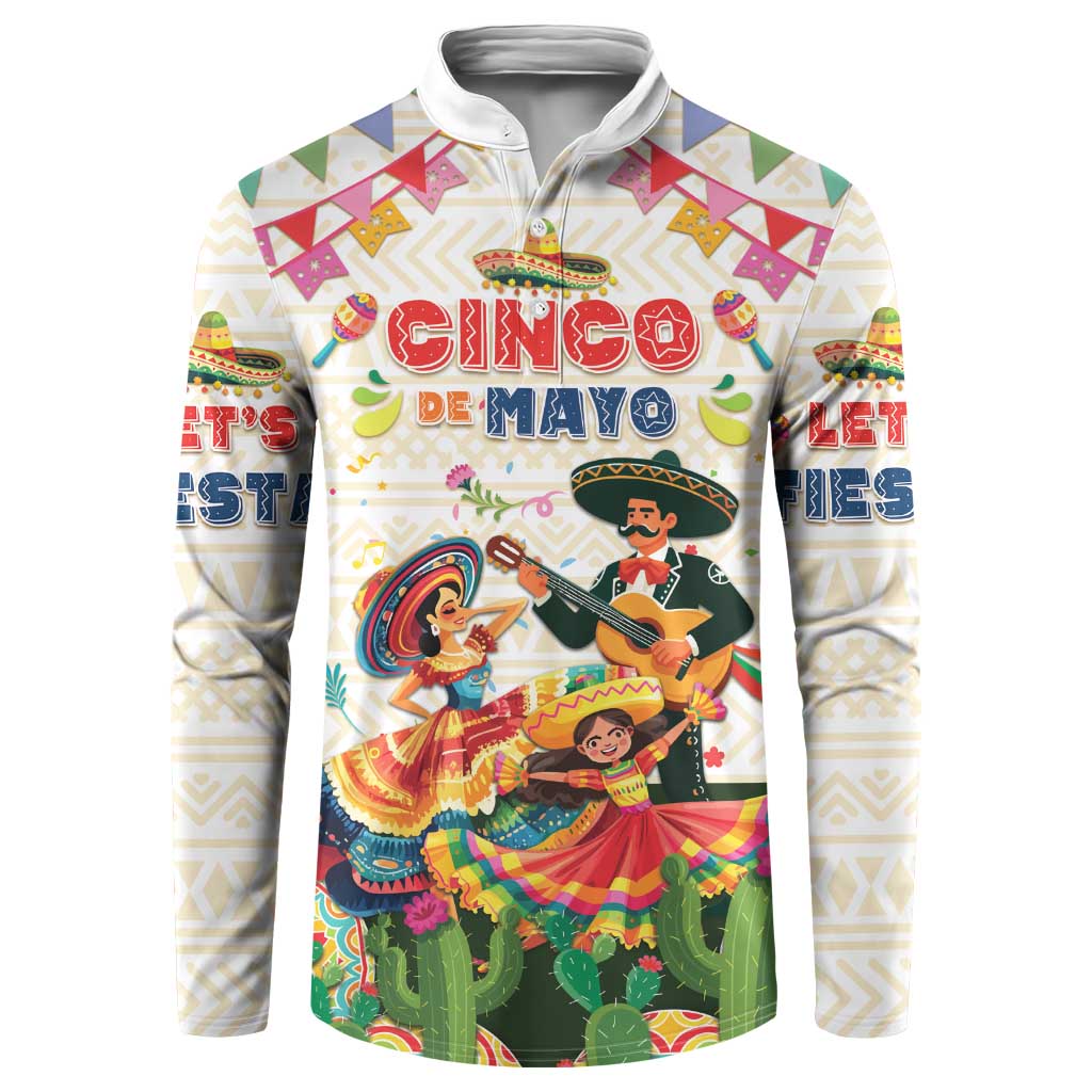 Mexico Cinco De Mayo Button Sweatshirt Dancing Mexican