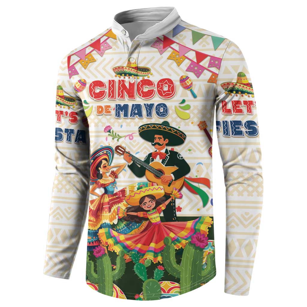 Mexico Cinco De Mayo Button Sweatshirt Dancing Mexican