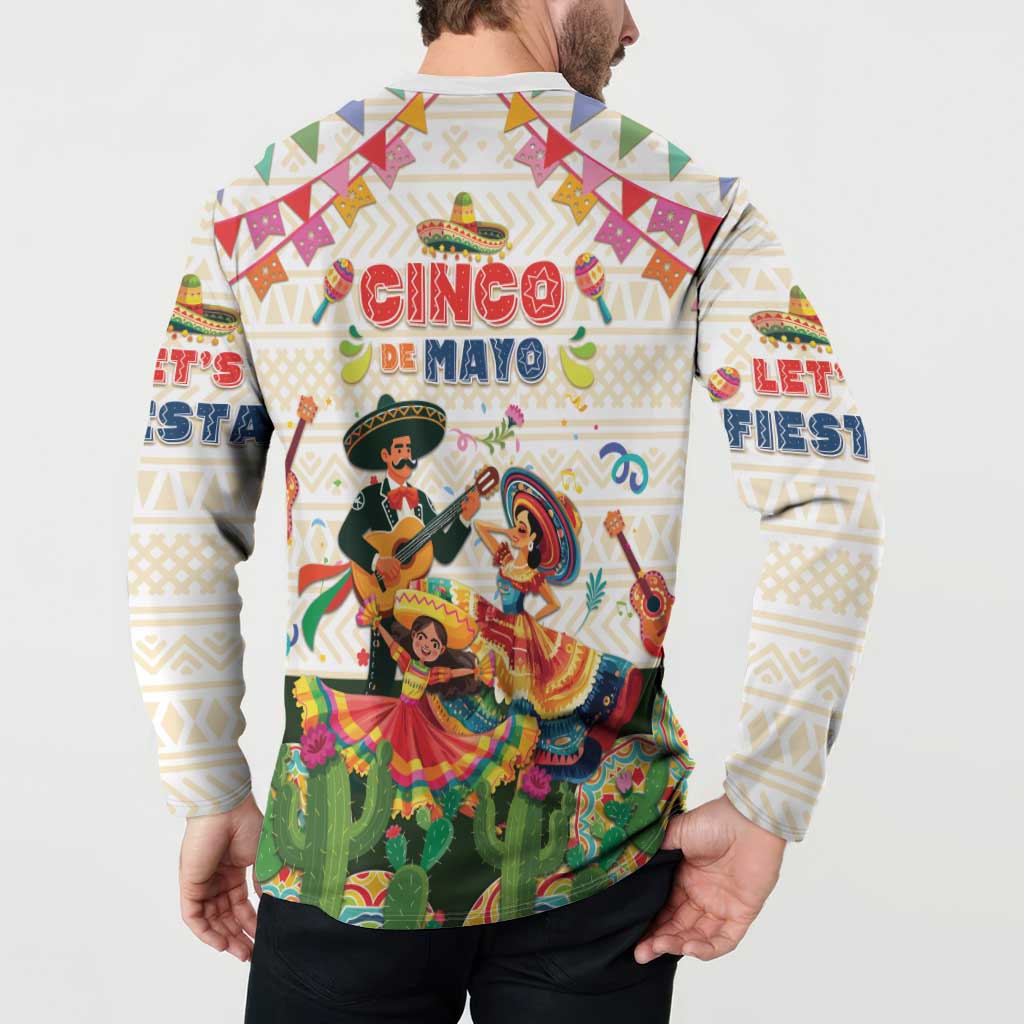 Mexico Cinco De Mayo Button Sweatshirt Dancing Mexican