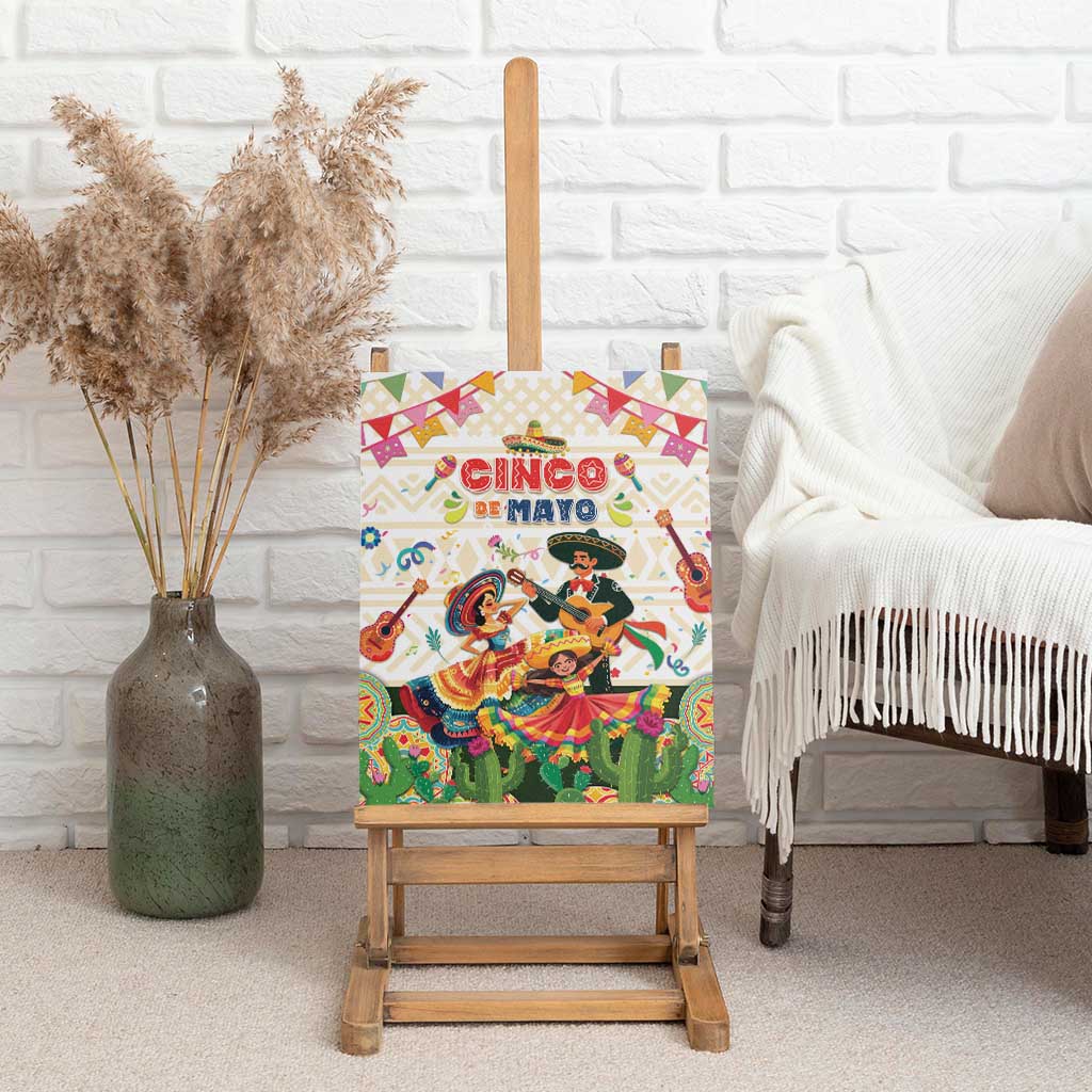 Mexico Cinco De Mayo Canvas Wall Art Dancing Mexican