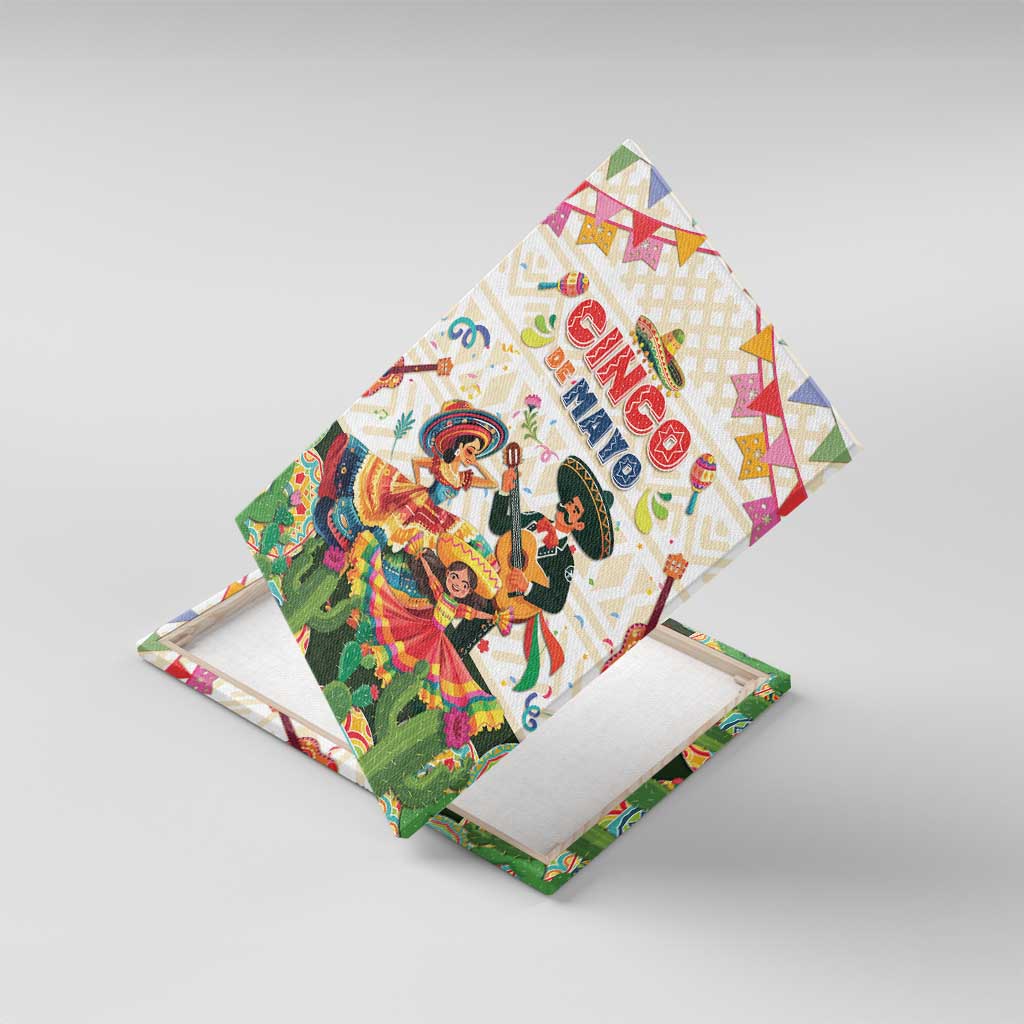 Mexico Cinco De Mayo Canvas Wall Art Dancing Mexican