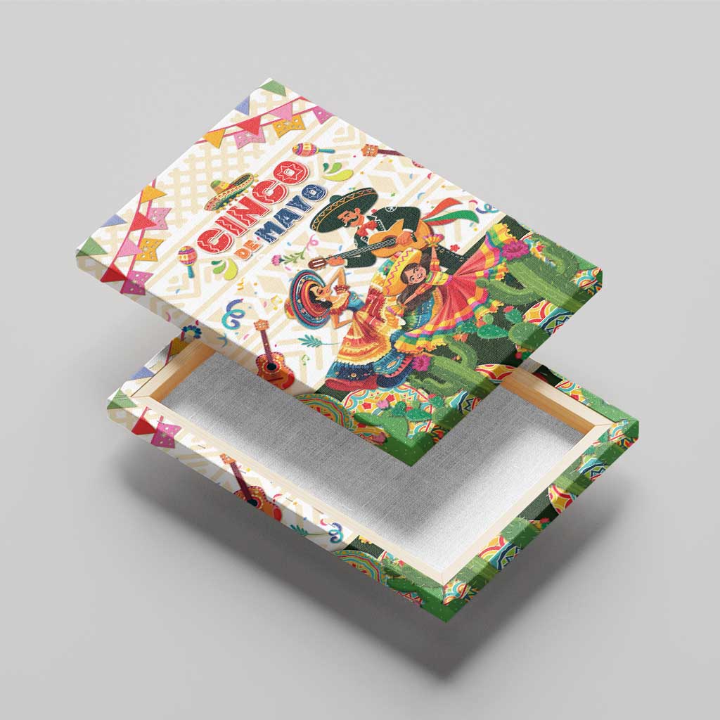 Mexico Cinco De Mayo Canvas Wall Art Dancing Mexican
