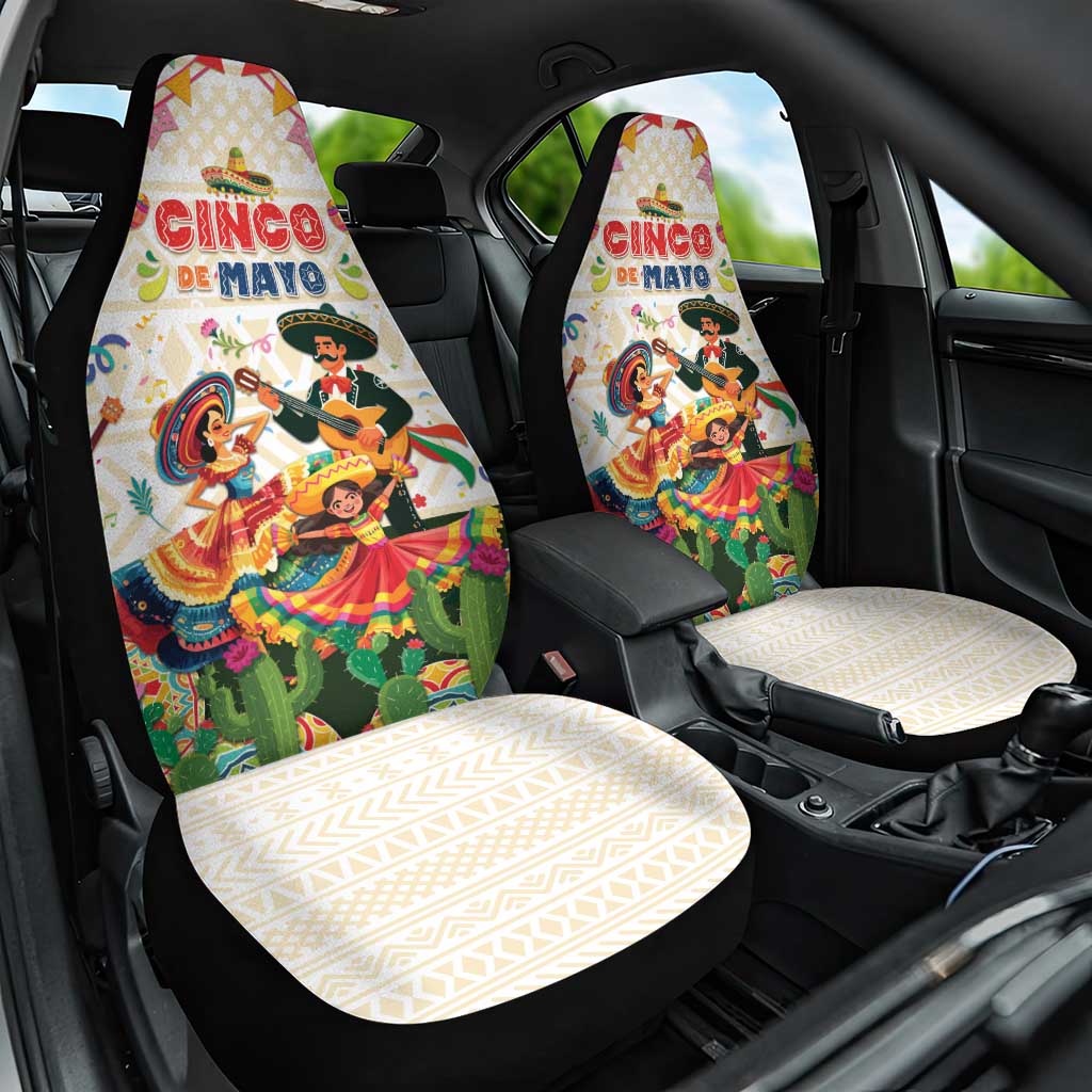 Mexico Cinco De Mayo Car Seat Cover Dancing Mexican