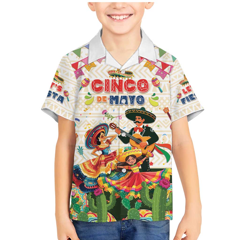 Mexico Cinco De Mayo Family Matching Mermaid Dress and Hawaiian Shirt Dancing Mexican