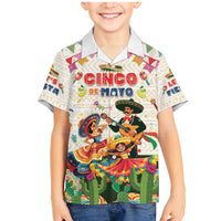 Mexico Cinco De Mayo Family Matching Mermaid Dress and Hawaiian Shirt Dancing Mexican