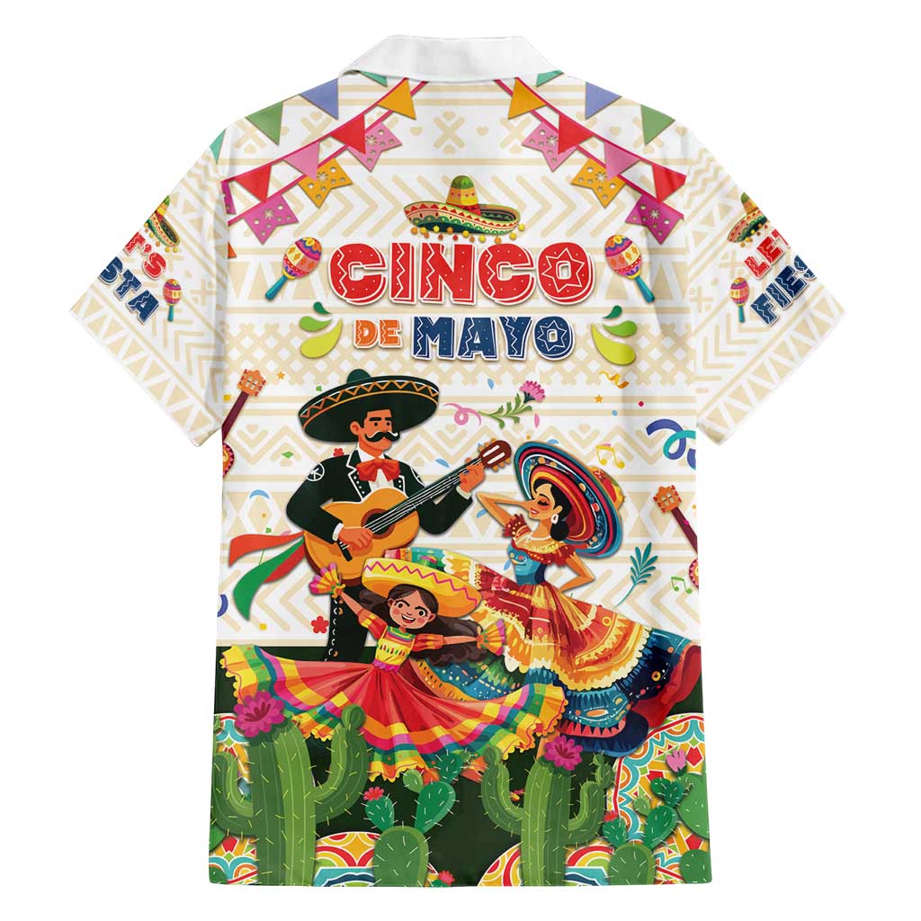 Mexico Cinco De Mayo Family Matching Summer Maxi Dress and Hawaiian Shirt Dancing Mexican