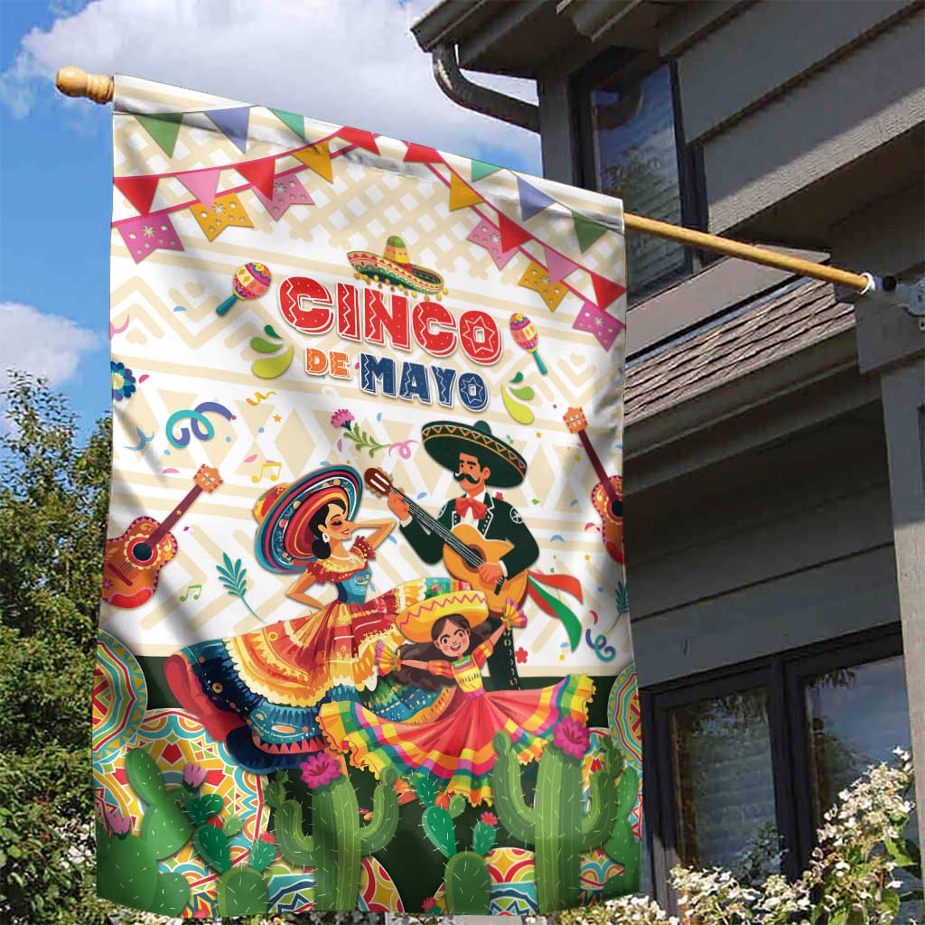 Mexico Cinco De Mayo Garden Flag Dancing Mexican