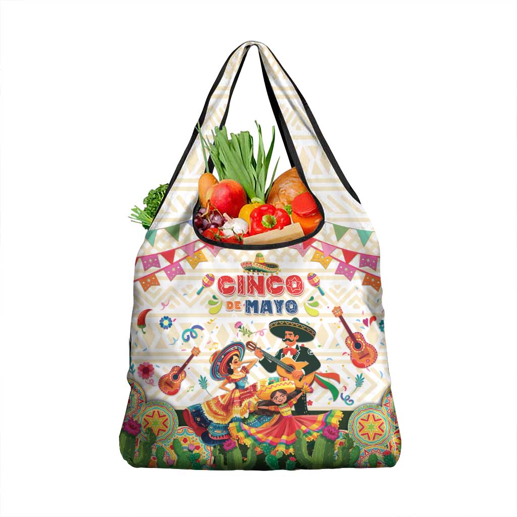 Mexico Cinco De Mayo Grocery Bag Dancing Mexican