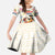 Mexico Cinco De Mayo Kid Short Sleeve Dress Dancing Mexican