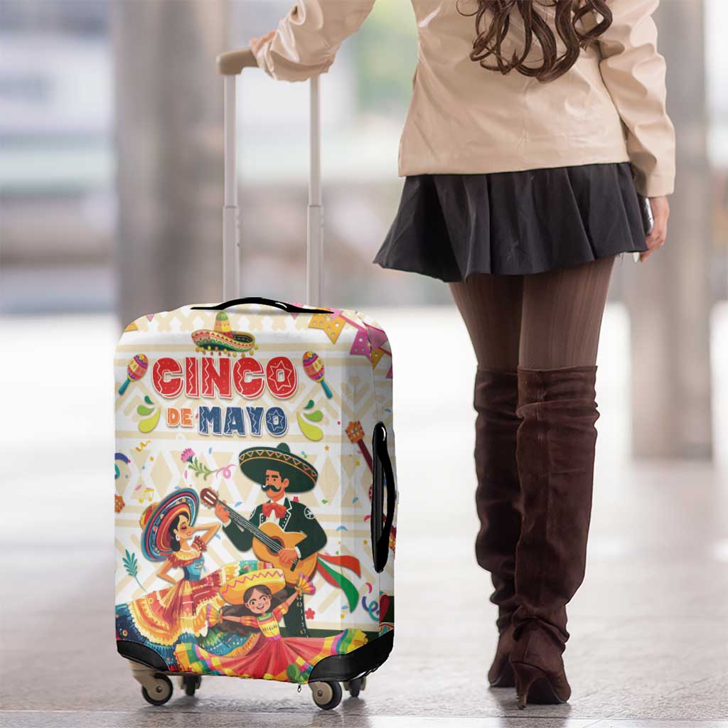 Mexico Cinco De Mayo Luggage Cover Dancing Mexican