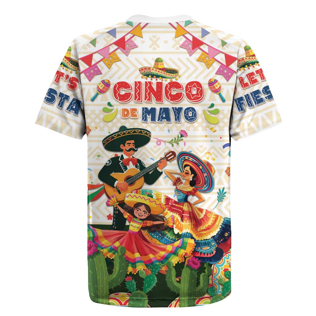 Mexico Cinco De Mayo Rugby Jersey Dancing Mexican