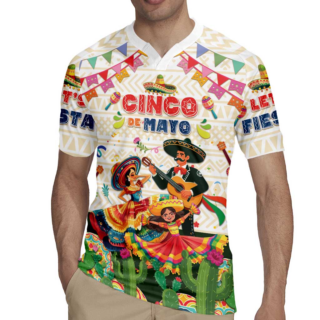 Mexico Cinco De Mayo Rugby Jersey Dancing Mexican