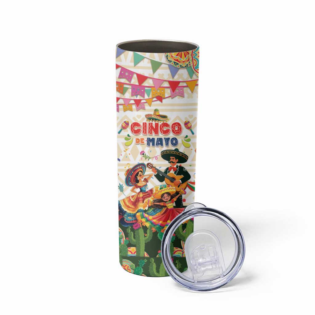 Mexico Cinco De Mayo Skinny Tumbler Dancing Mexican