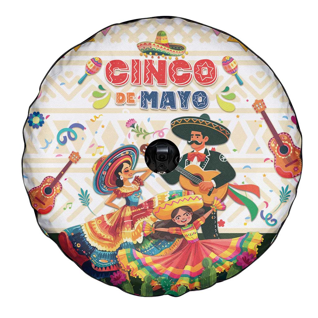 Mexico Cinco De Mayo Spare Tire Cover Dancing Mexican