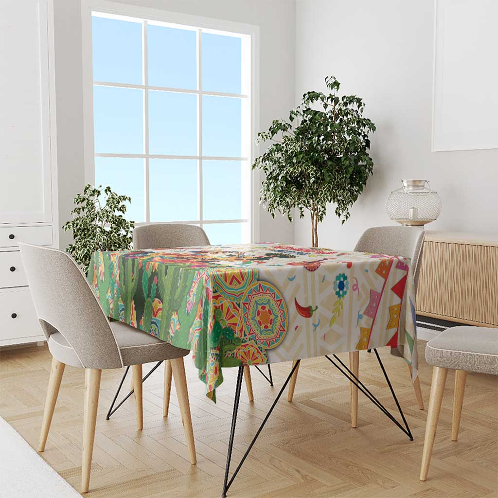 Mexico Cinco De Mayo Tablecloth Dancing Mexican