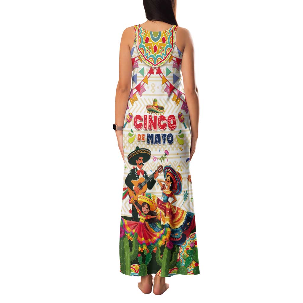 Mexico Cinco De Mayo Tank Maxi Dress Dancing Mexican
