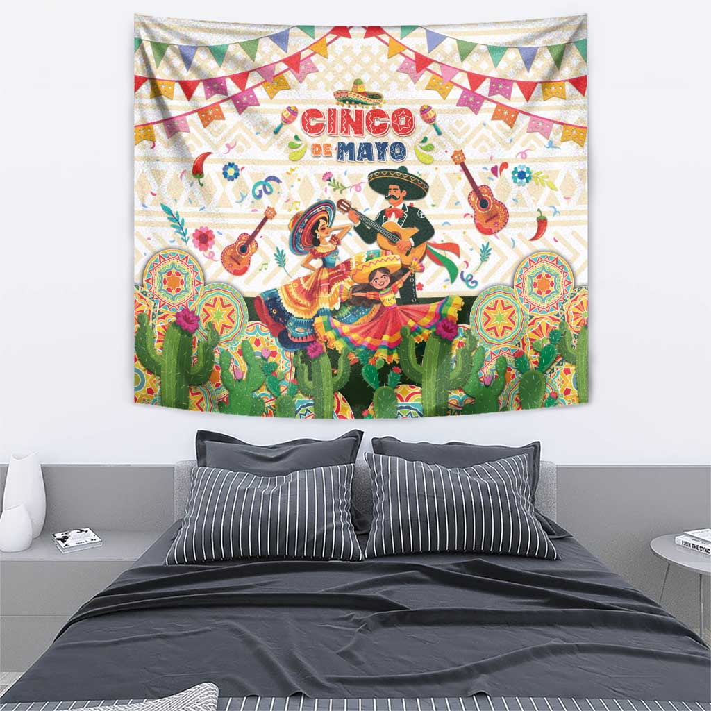 Mexico Cinco De Mayo Tapestry Dancing Mexican