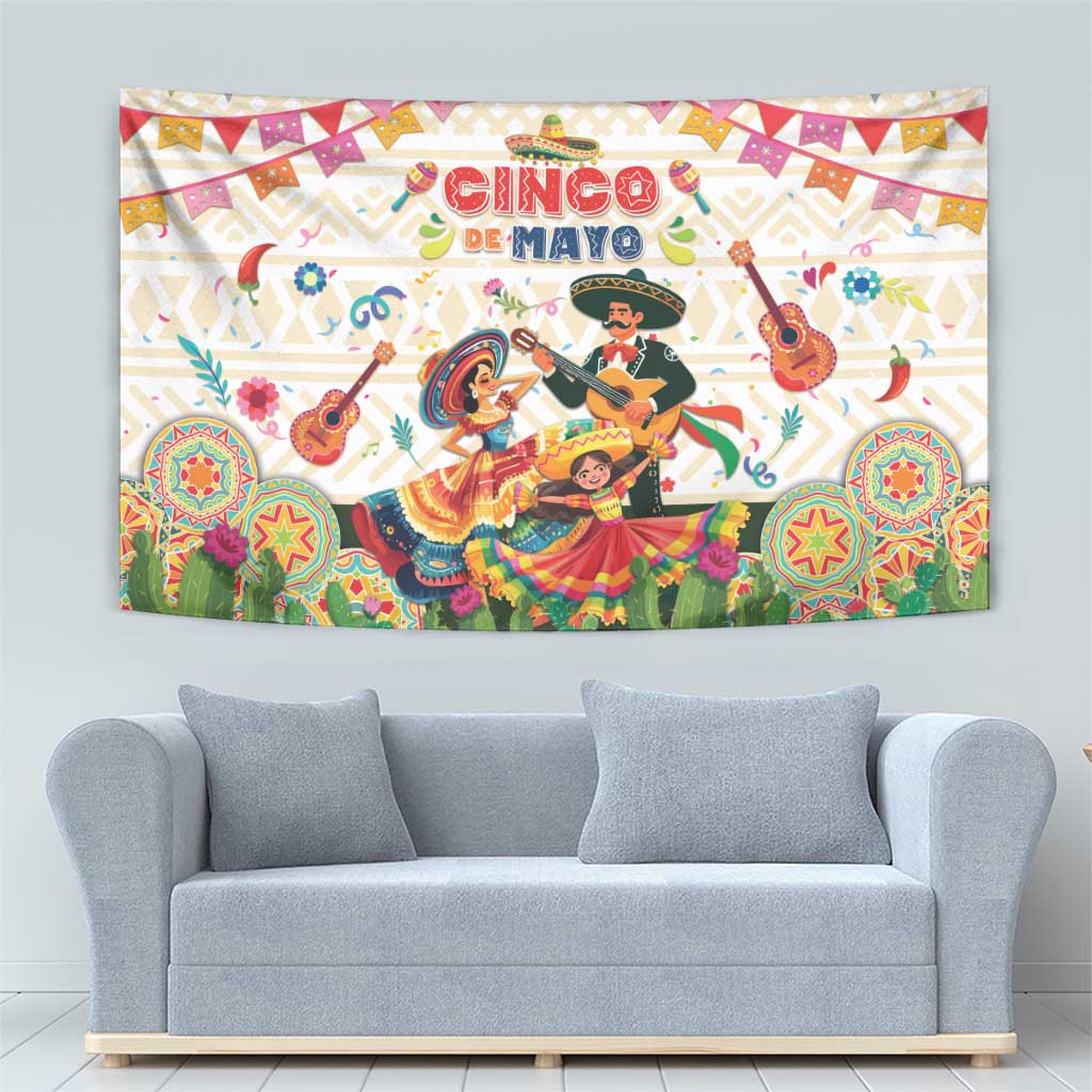 Mexico Cinco De Mayo Tapestry Dancing Mexican