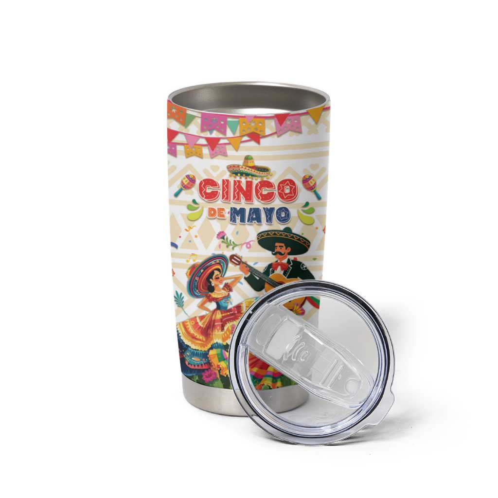 Mexico Cinco De Mayo Tumbler Cup Dancing Mexican