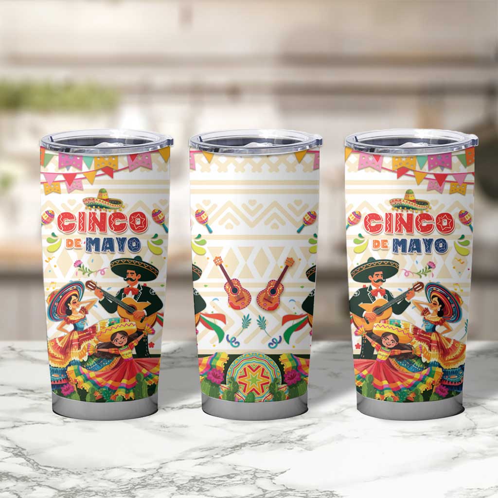 Mexico Cinco De Mayo Tumbler Cup Dancing Mexican