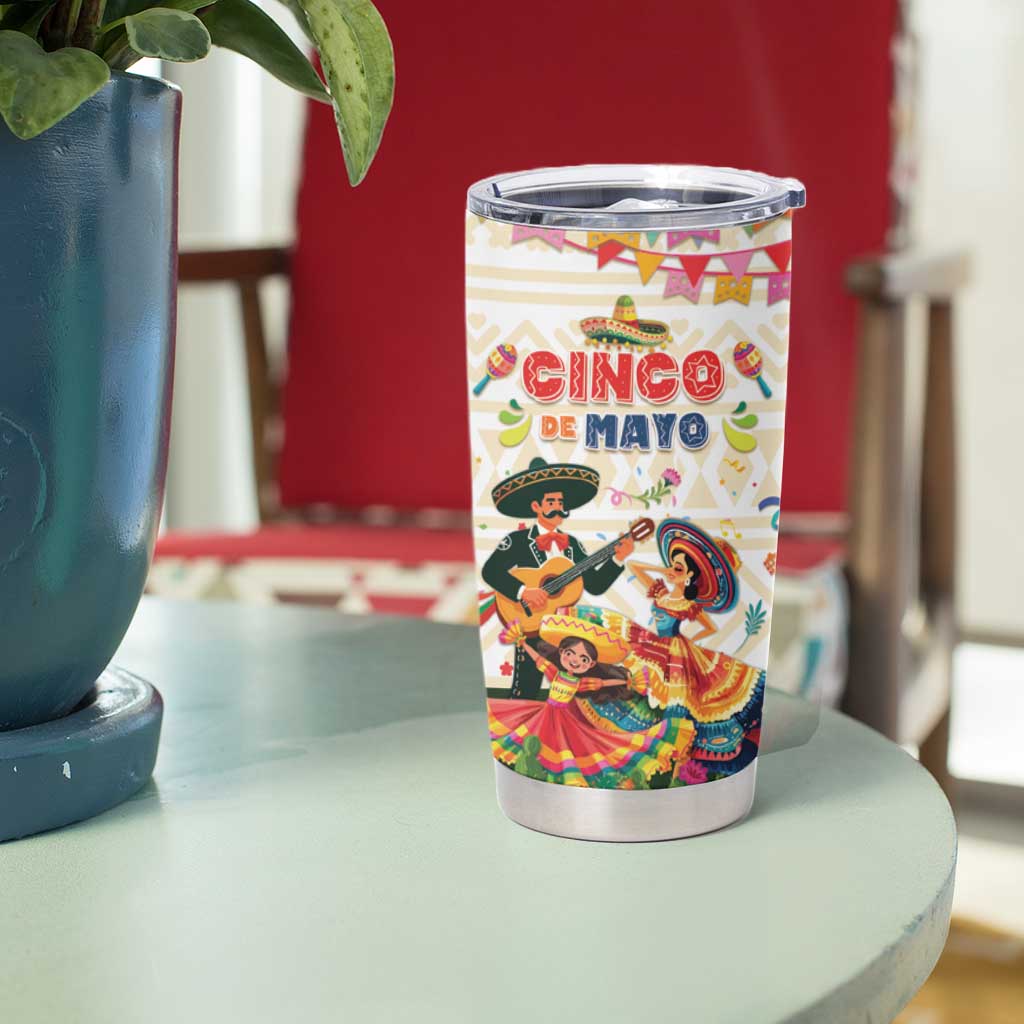 Mexico Cinco De Mayo Tumbler Cup Dancing Mexican